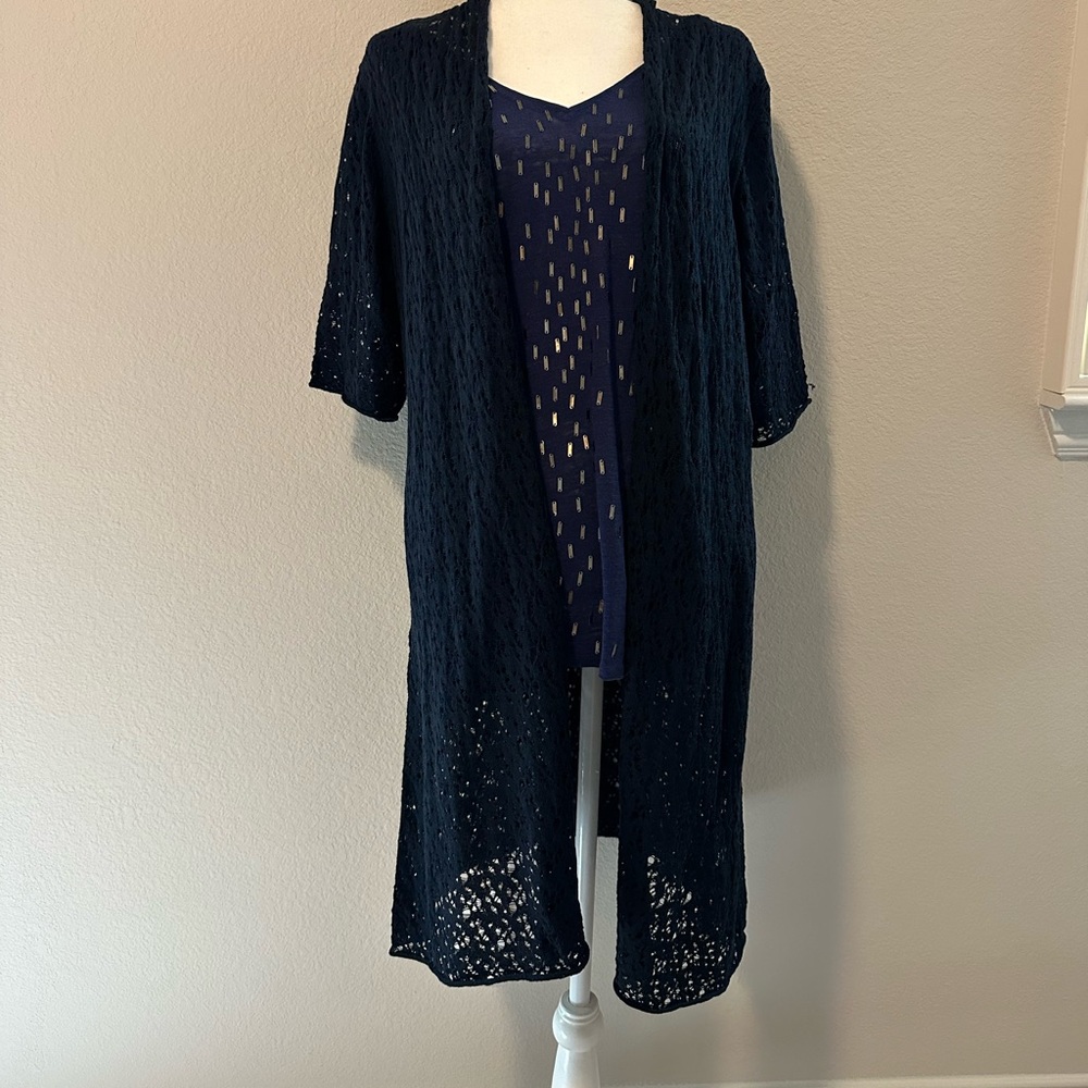 Eileen Fisher Wool Lace Linen Jersey, Baby Rib tank *can be sold separately